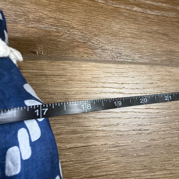 Mud Pie Women's Allison Strapless Navy Blue Chevron Swim Cover-Up NWT L (12-14) - Picture 9 of 10